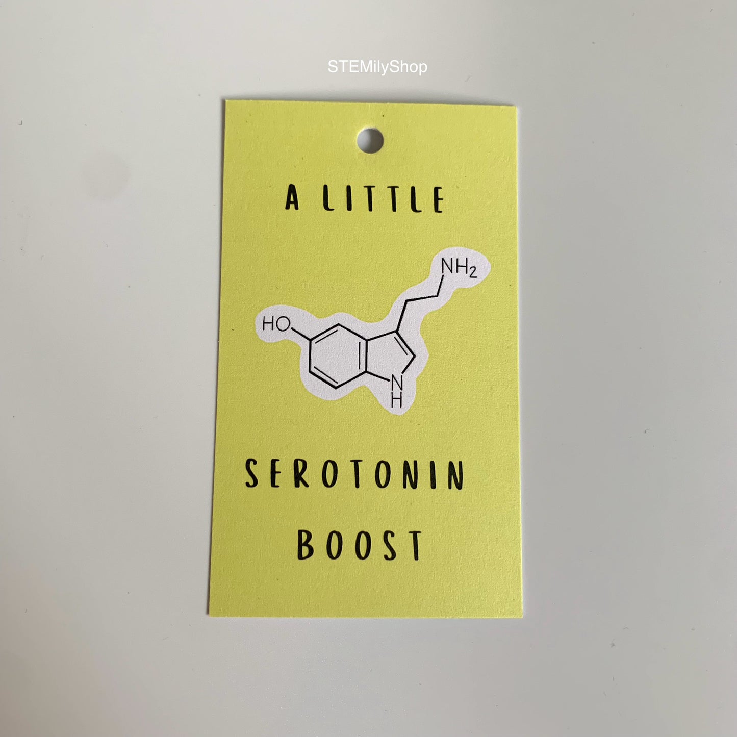 A little serotonin boost happiness gift tag