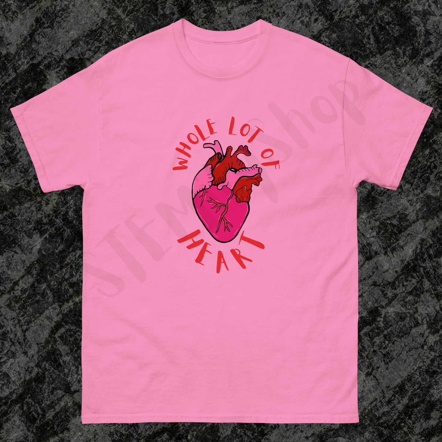 Cool anatomical science heart slogan quote pink unisex t-shirt