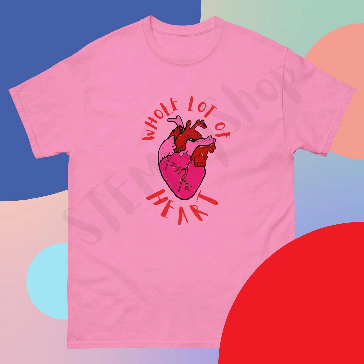 Cool anatomical science heart slogan quote pink unisex t-shirt
