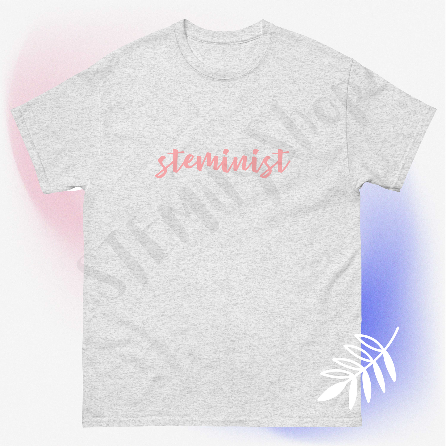 Cool women in stem science steminist tshirt in black, white or grey