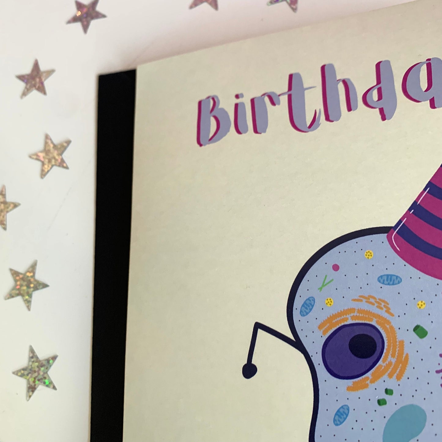 Cool quirky birthday party cell-ebrations anatomical cell biology science card