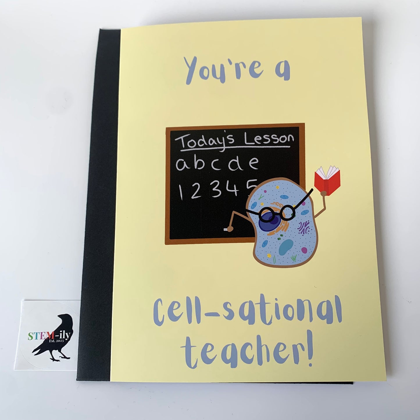 You're a cell-sational teacher thank you greetings card!