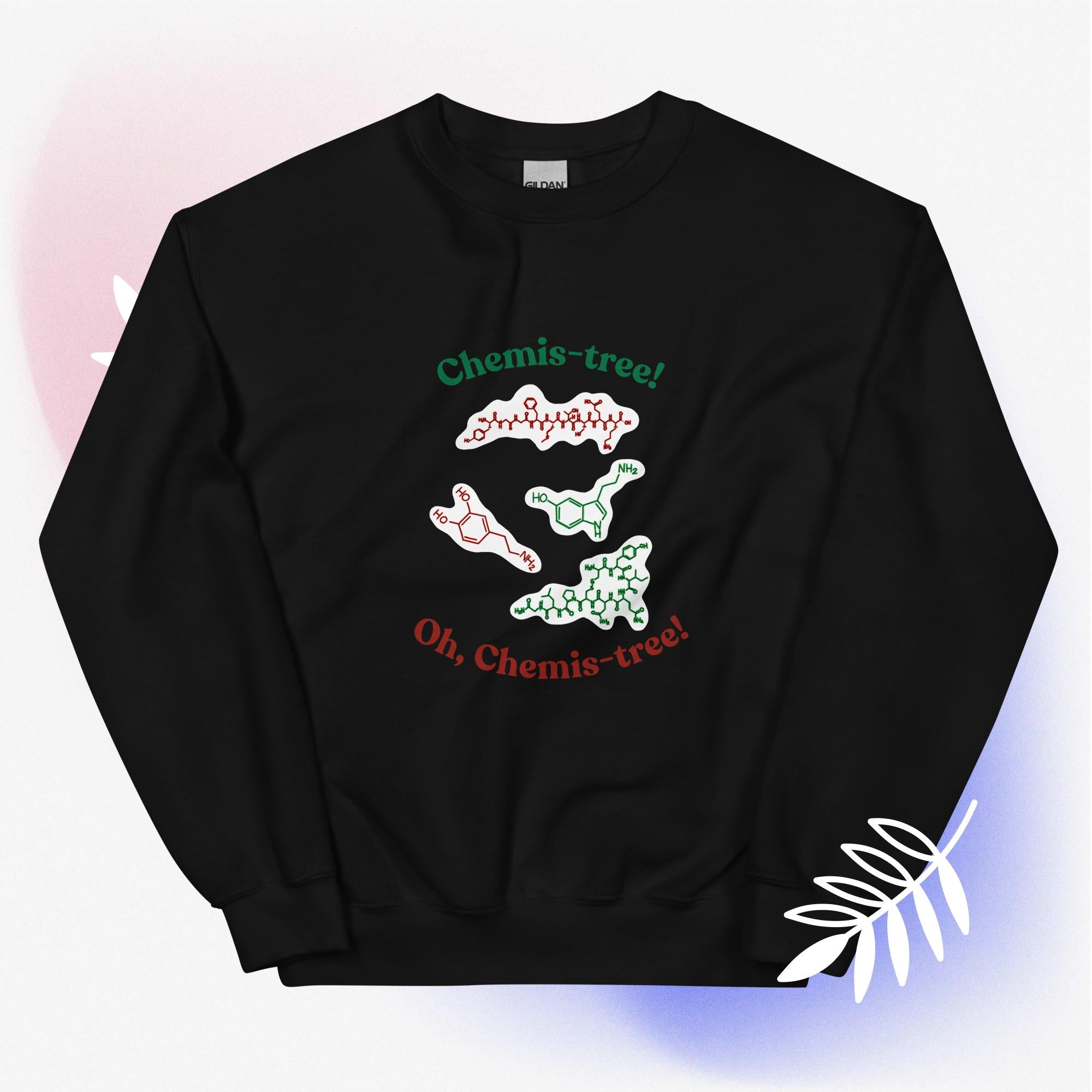 Funny Chemistry Zwarte Trui Unisex - Comfortabele Zwarte Jumper Heren & Dames